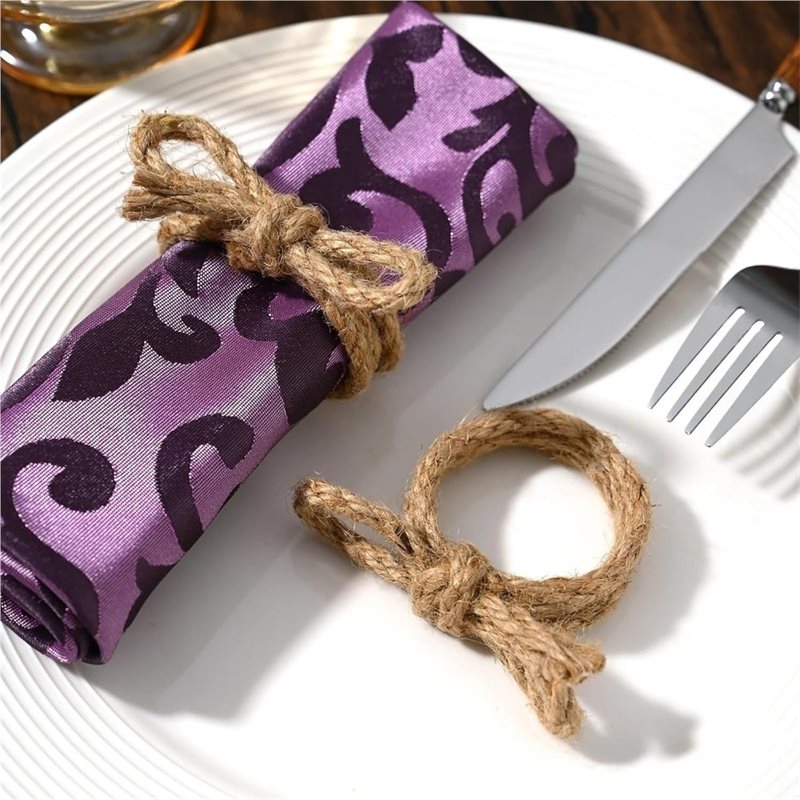 AAAN-12Pcs Linen Braided Bows  - огляд і ціна Linen Napkin Set