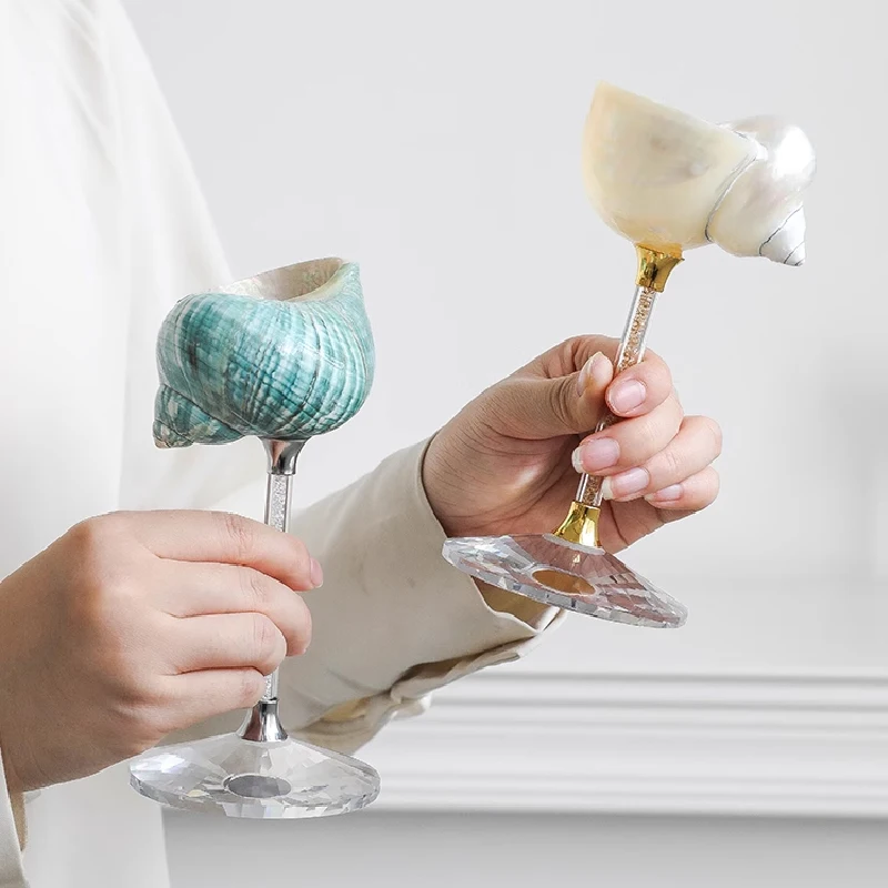 Natural Conch Shell Goblet Cre - огляд і ціна Luxury Lifestyle Items