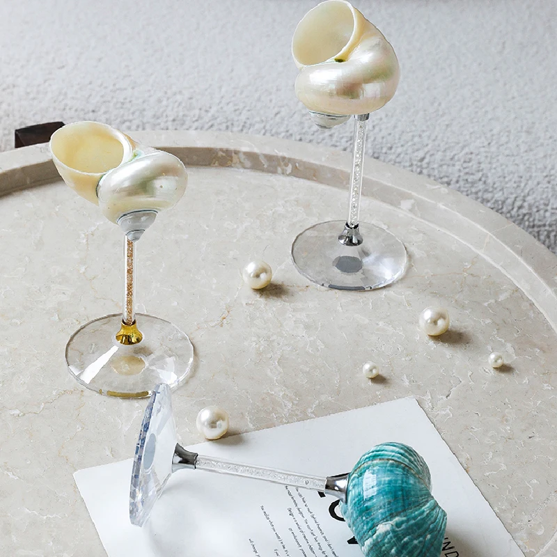 Natural Conch Shell Goblet Cre - огляд і ціна Luxury Lifestyle Items