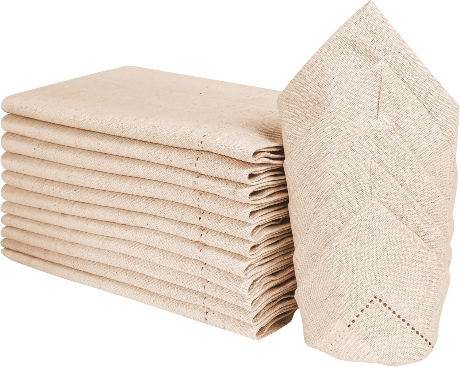 1/5/10pcs Hemstitched Linen Kh - огляд і ціна Linen Napkin Set