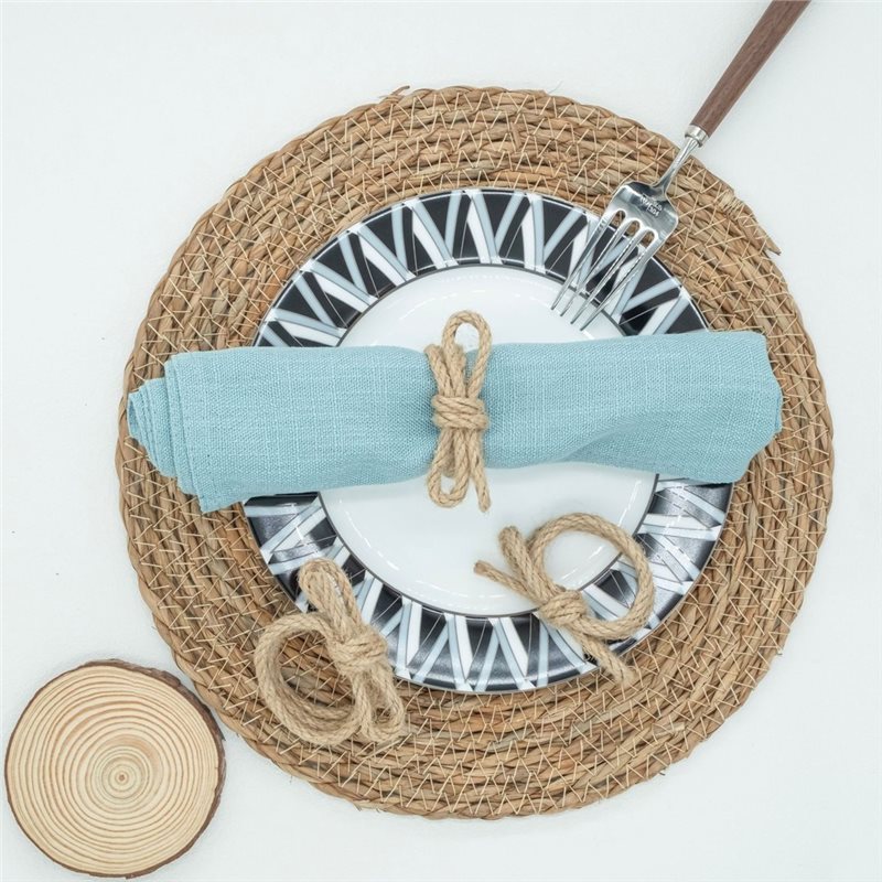 IALJ-12Pcs Linen Braided Bows  - огляд і ціна Linen Napkin Set