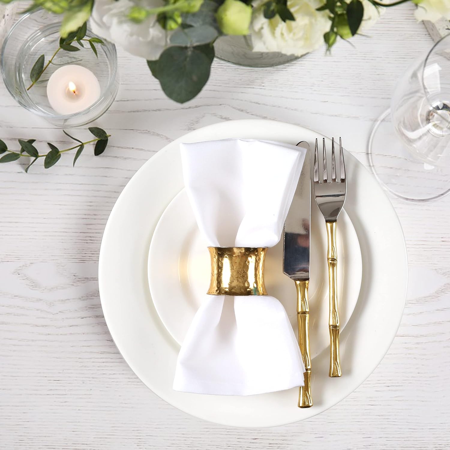 6 Pieces 100% Cotton Dinner Na - огляд і ціна Linen Napkin Set