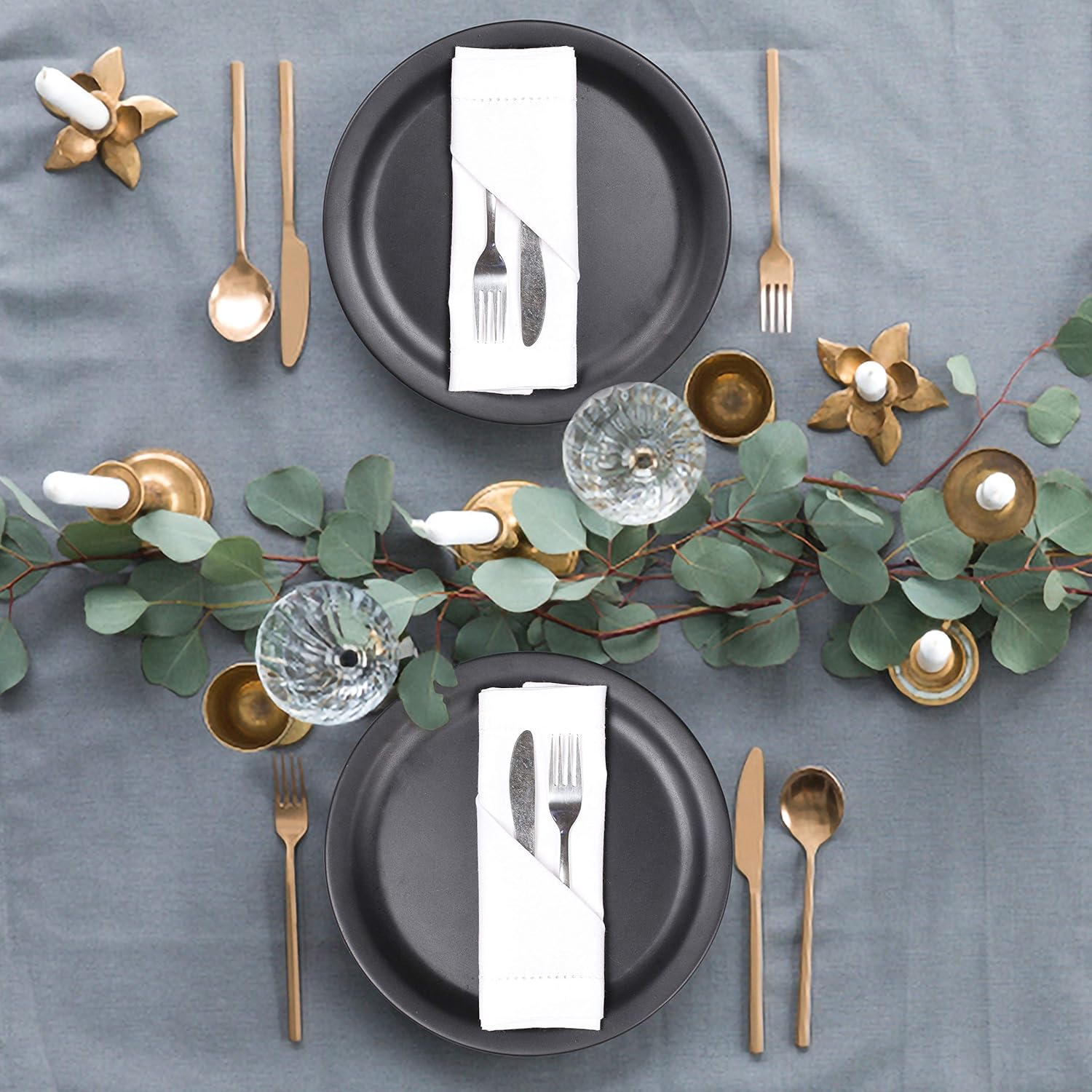 Set of 6 Cotton Cloth Dinner N - огляд і ціна Linen Napkin Set